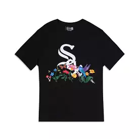 [13090920] Chicago White Sox Blooming Black Men's T-Shirts