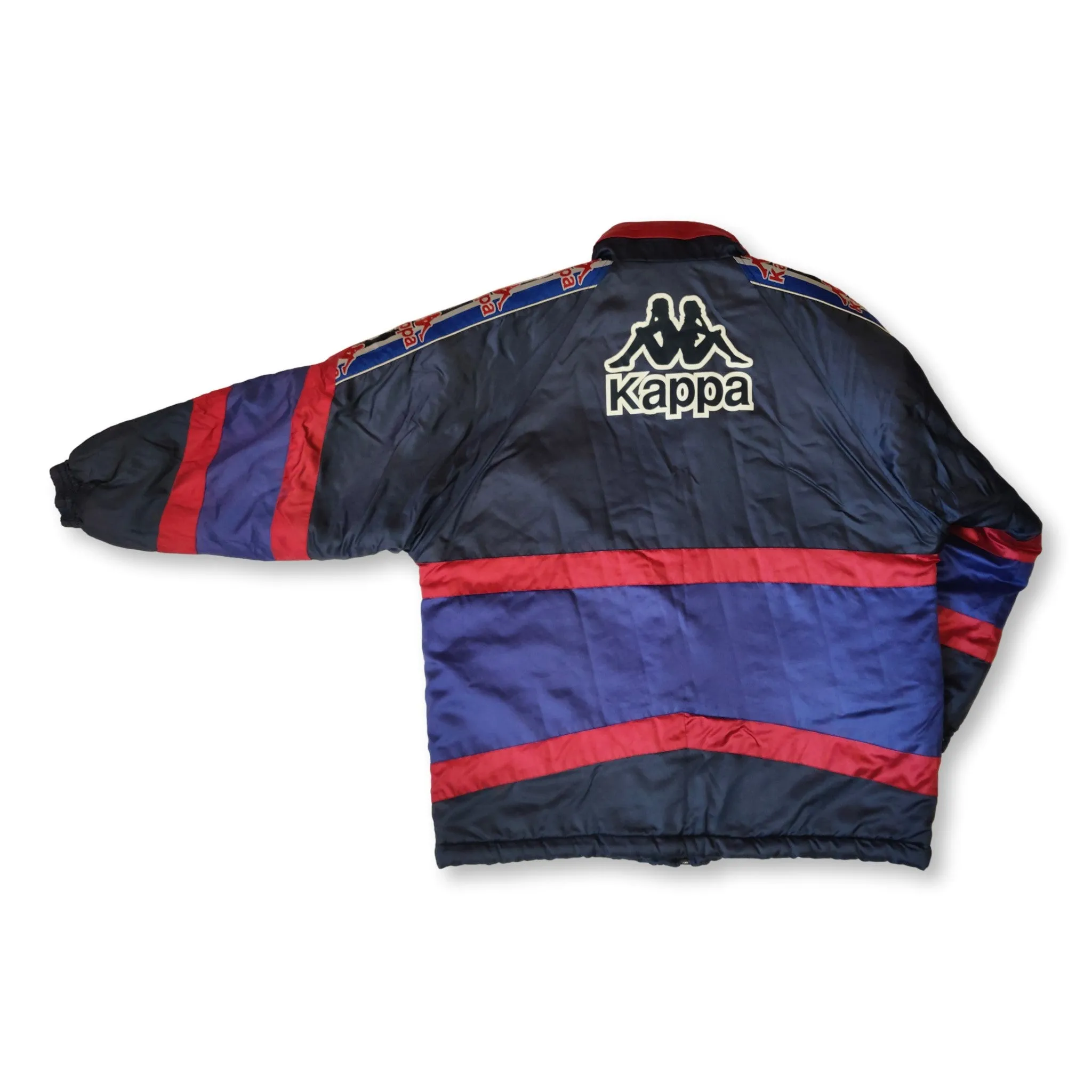 1995-97 navy FC Barcelona Kappa winter coat