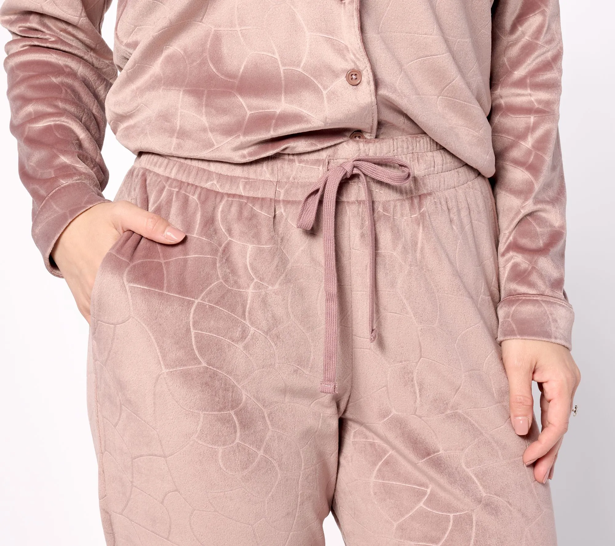 "As Is" Berkshire Homewear Island Fleece Pajama Set