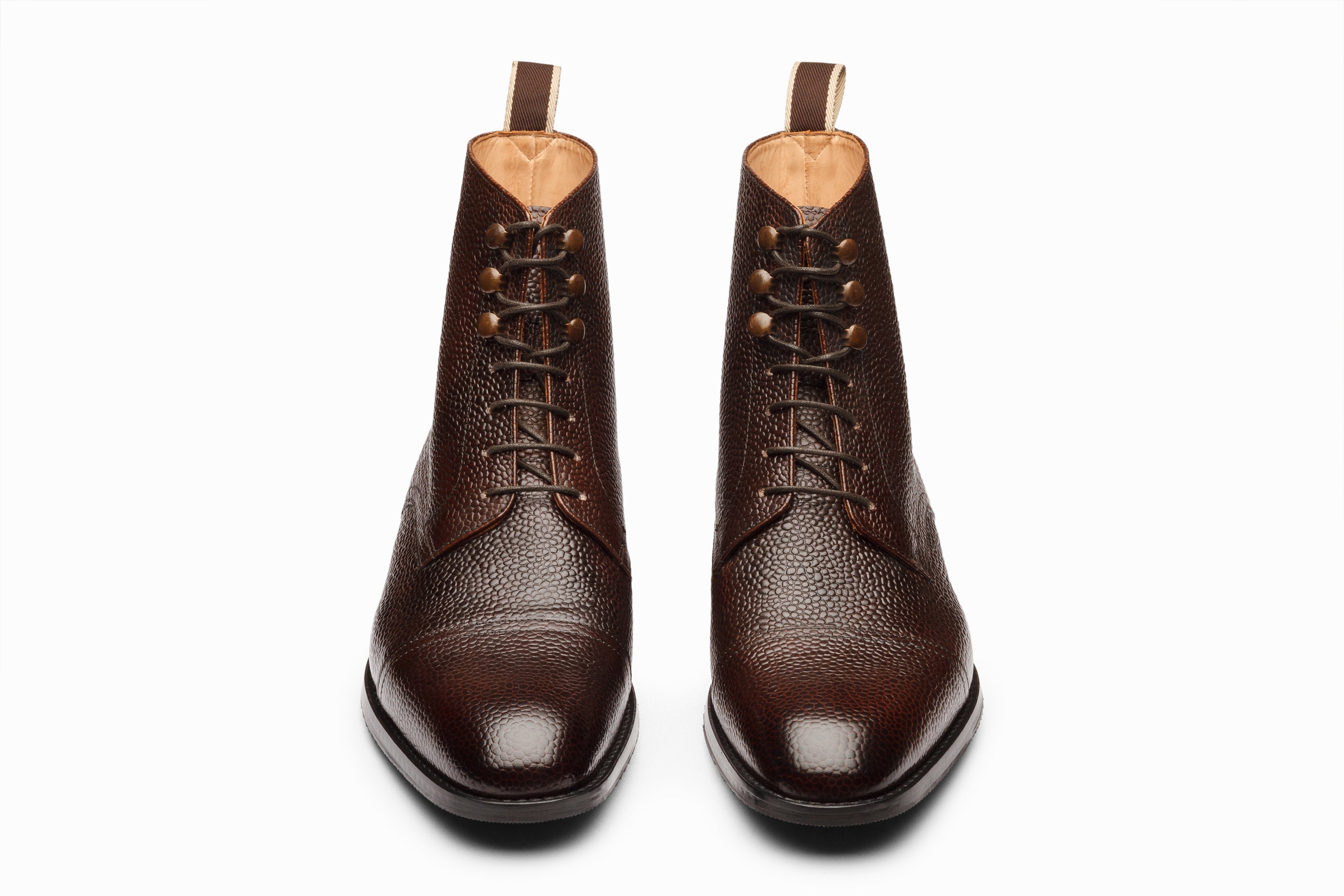 3DM X MSP - Field Grain Leather Boots - Dark Brown Grain