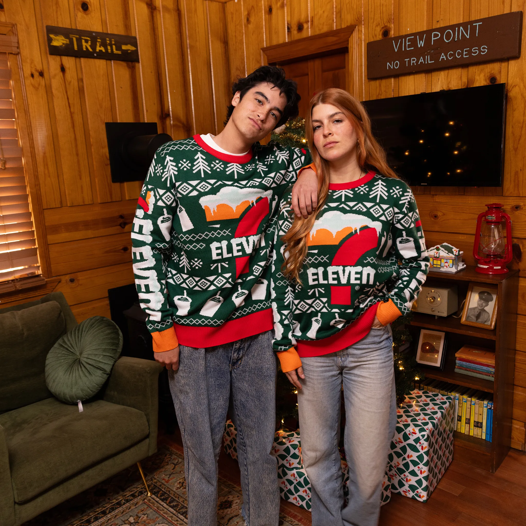 7-Eleven Snowcap Holiday Sweater