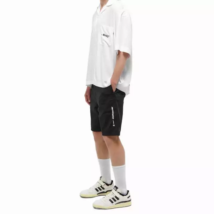 AAPE By Bathing Ape Now Badge Nylon Shorts Black [6947]