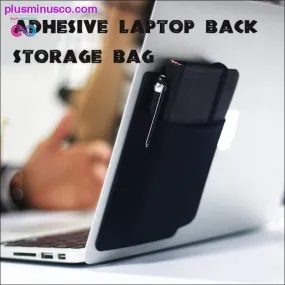 Adhesive Laptop Back Storage Bag Mouse Digital Hard Drive