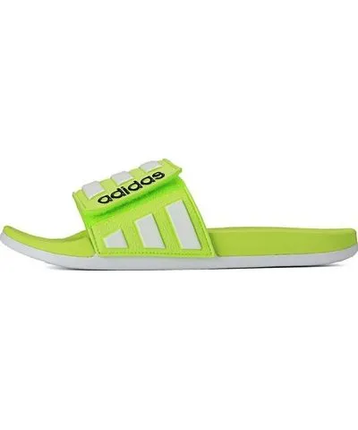 adidas neo Adilette Fluorescent Green Slippers