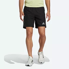 adidas Own The Run Mens Running Shorts Black Reflective Pockets Gym Fitness