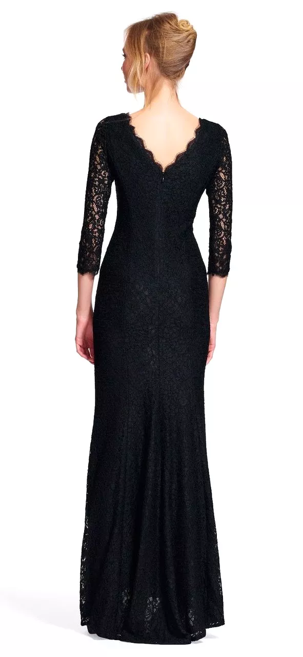 Adrianna Papell - Quarter Sleeve Lace Dress  91880500