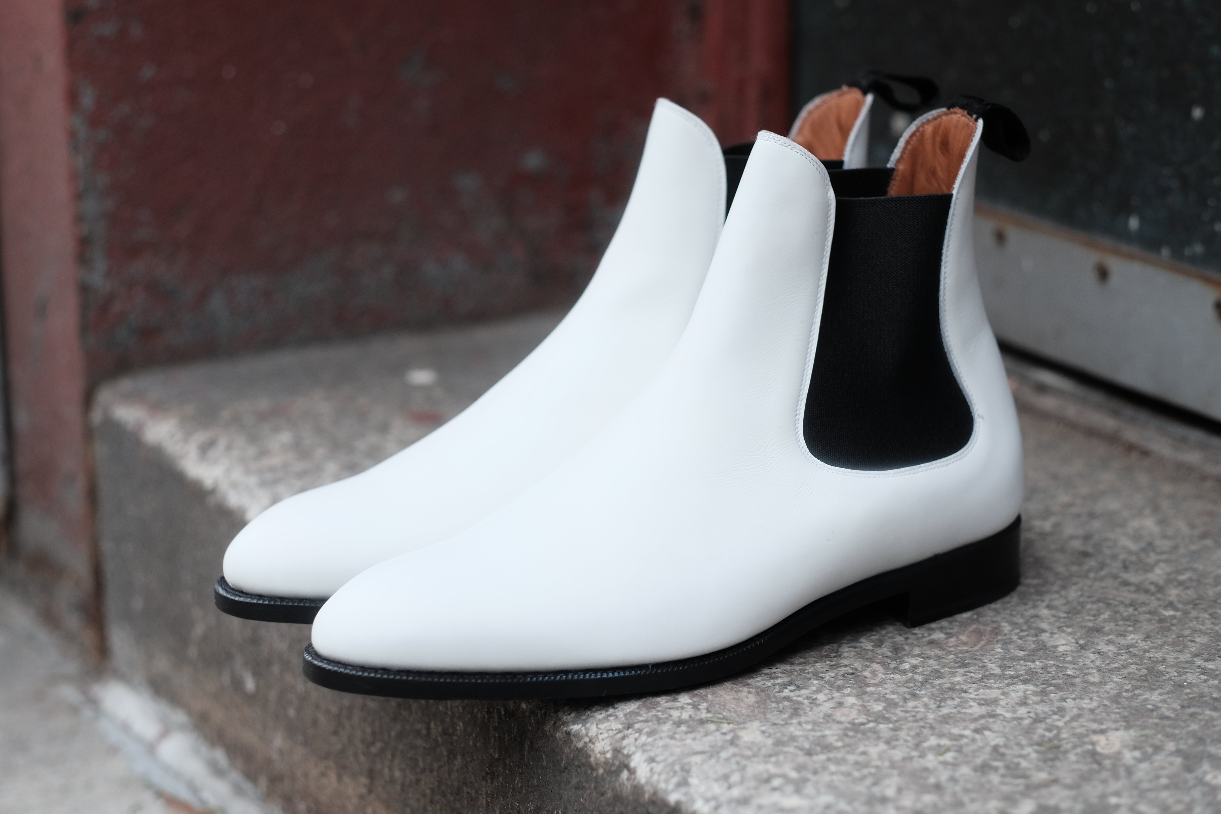 Alki - MTO - White Calf - NGT Last - Single Leather Sole