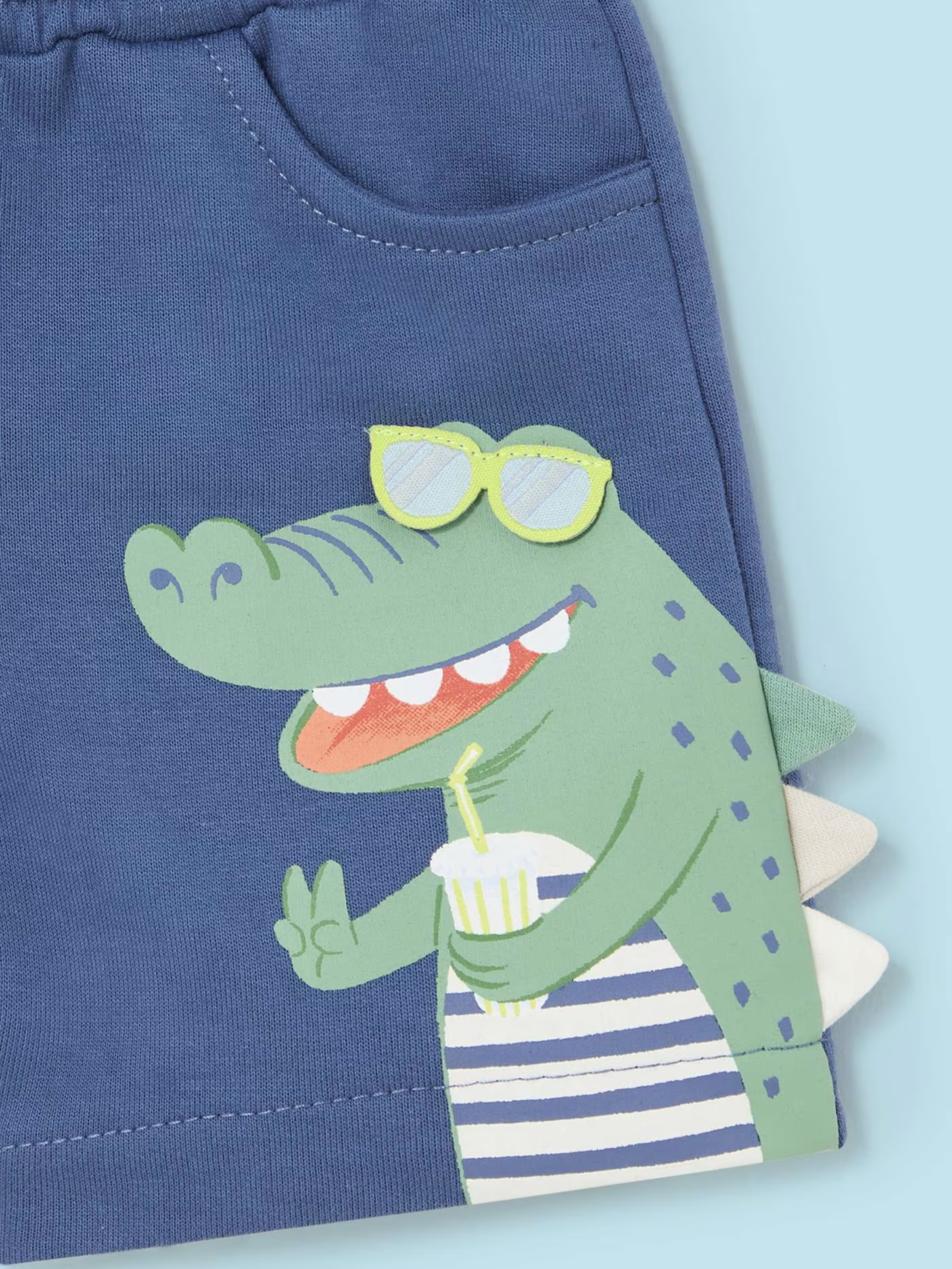 Alligator Interactive Shorts - Infant Boy