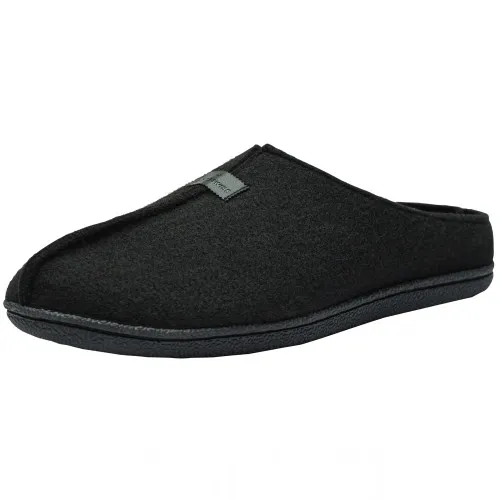 Alpine Swiss Bruce Mens Felt Faux Wool Clog Slippers Comfortable Slip On House Shoes