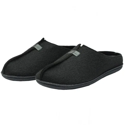 Alpine Swiss Bruce Mens Felt Faux Wool Clog Slippers Comfortable Slip On House Shoes