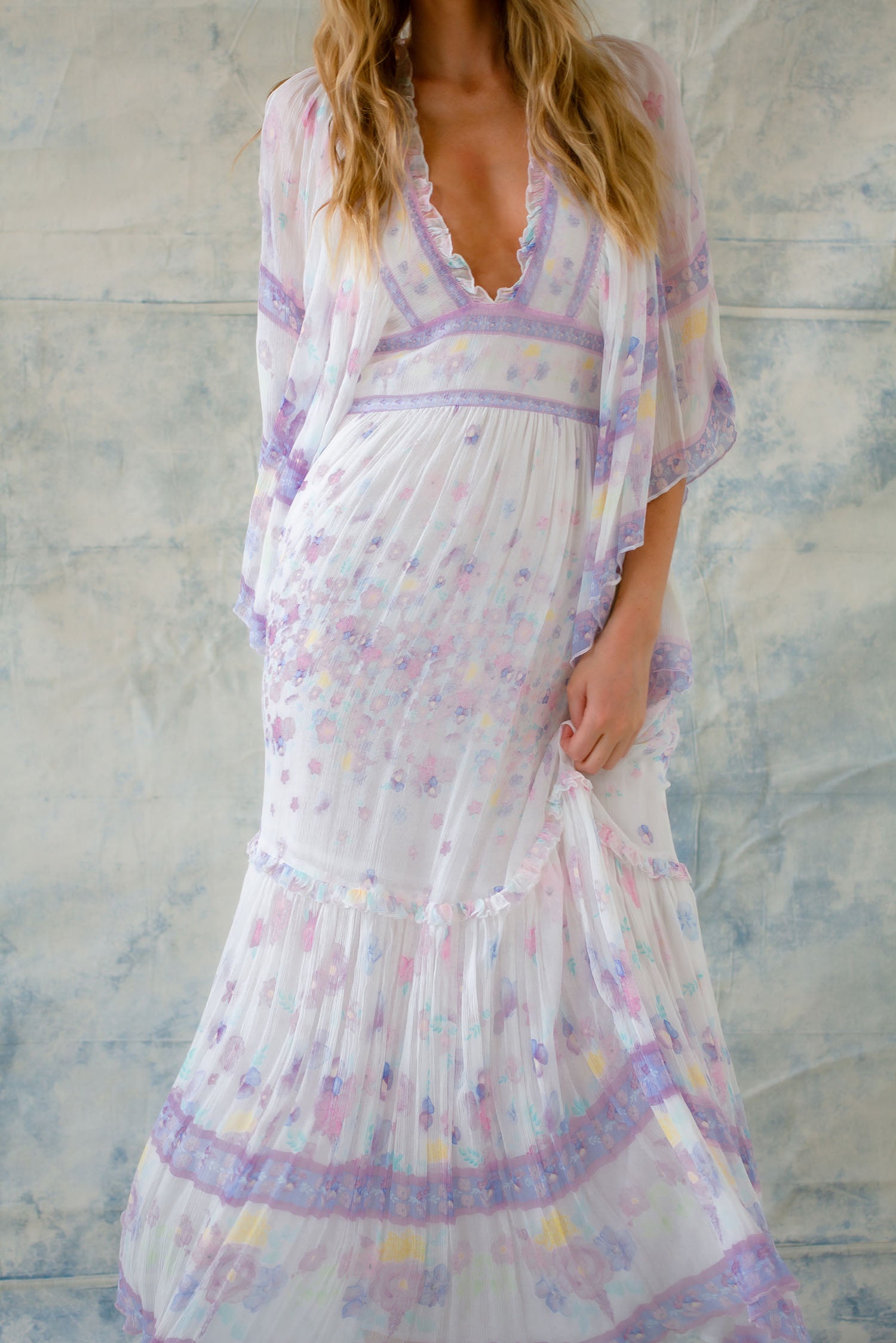 Angel Maxi Dress - Flowerbomb Iris