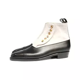 Ascot - Black Calf / Pearl Suede