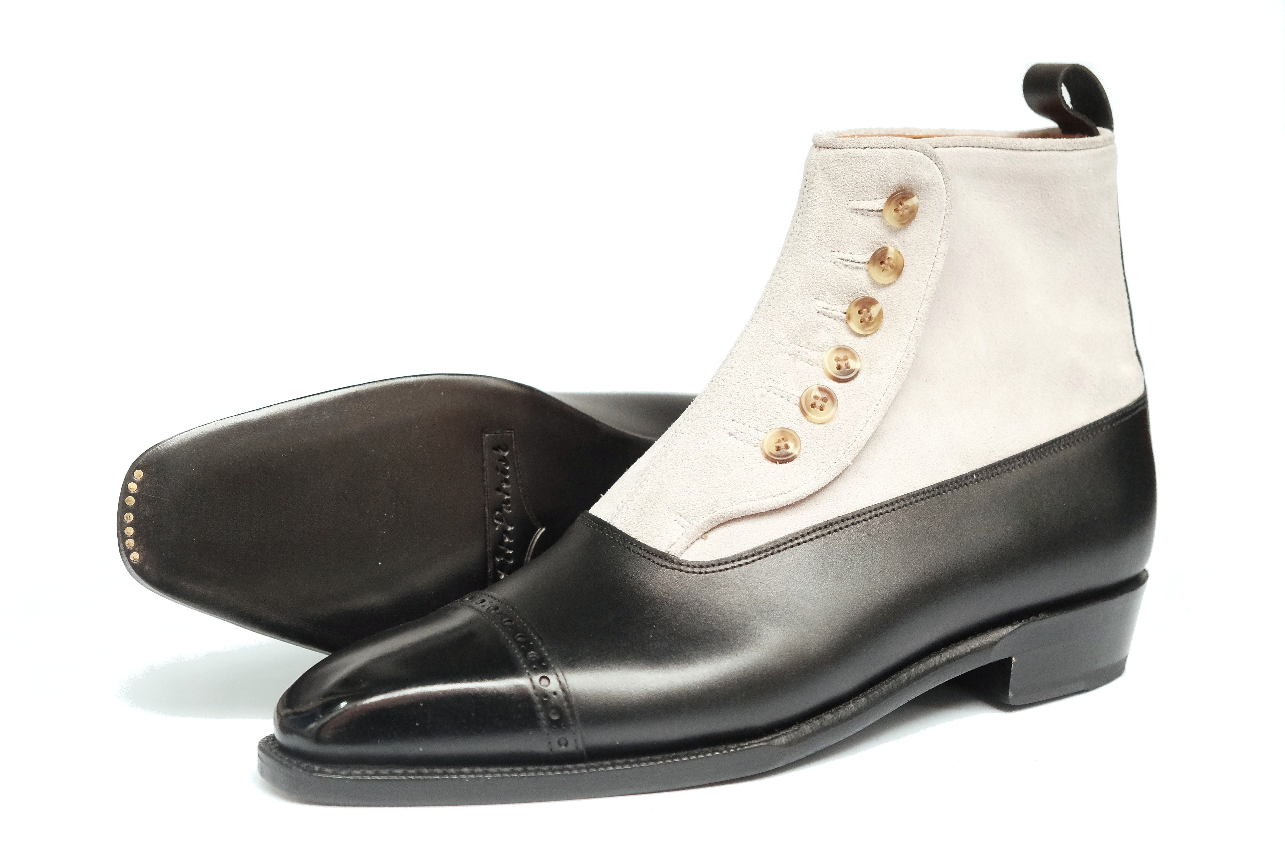 Ascot - Black Calf / Pearl Suede