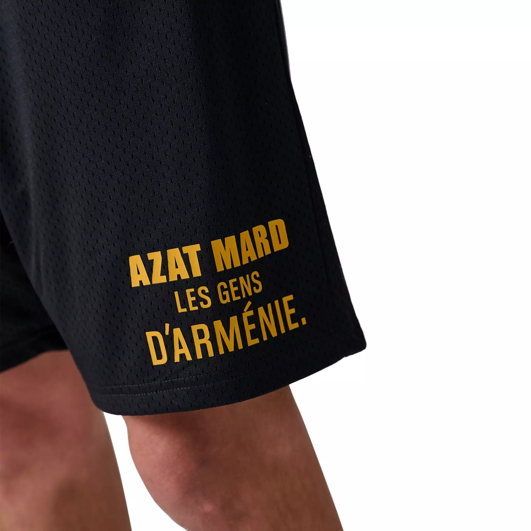 Azat Mard Les Gens Mesh Shorts Black