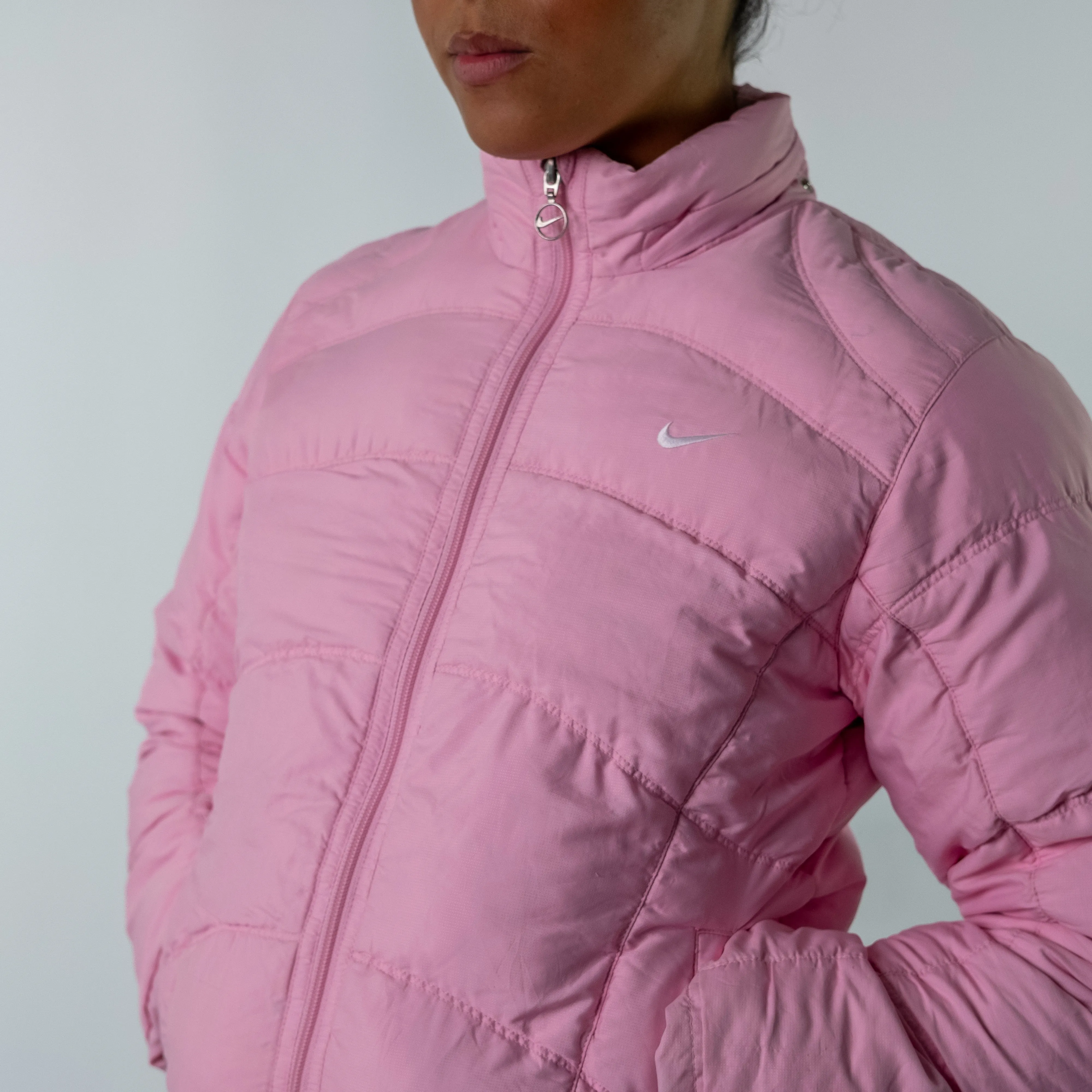 Baby Pink y2ks Nike Puffer (L)