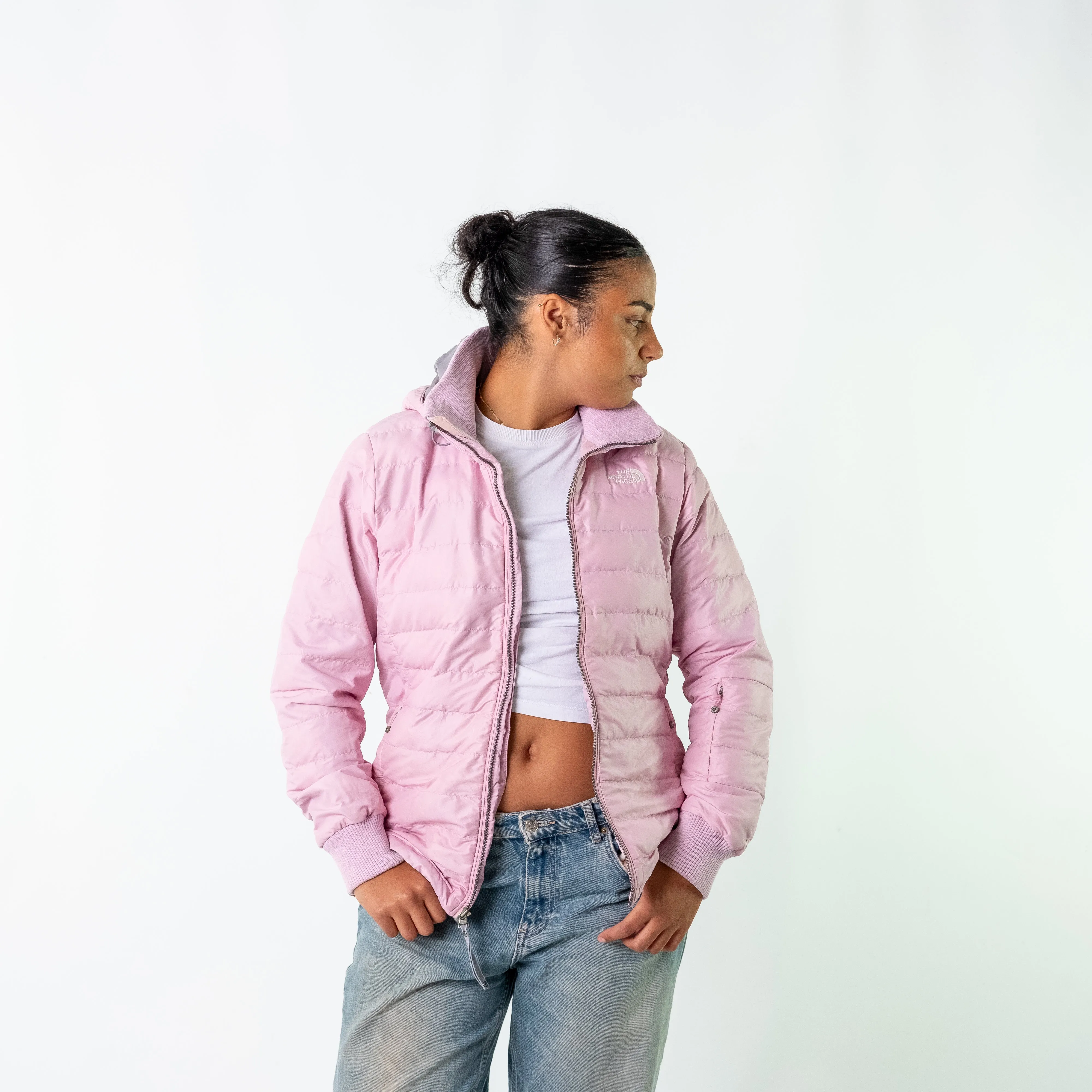 Baby Pink y2ks The North Face Puffer (L)