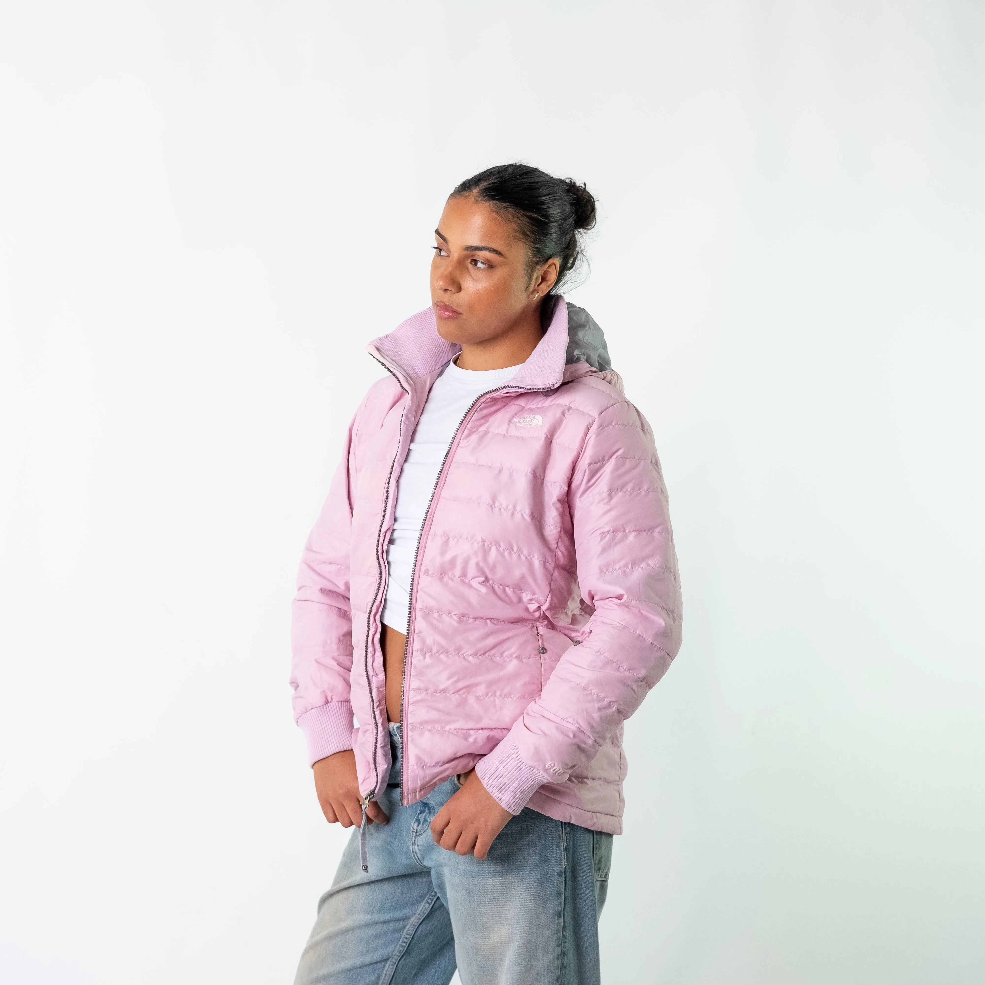 Baby Pink y2ks The North Face Puffer (L)