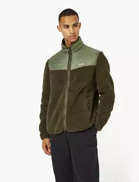 Barbour Axis Fleece Jacket - Olive Green