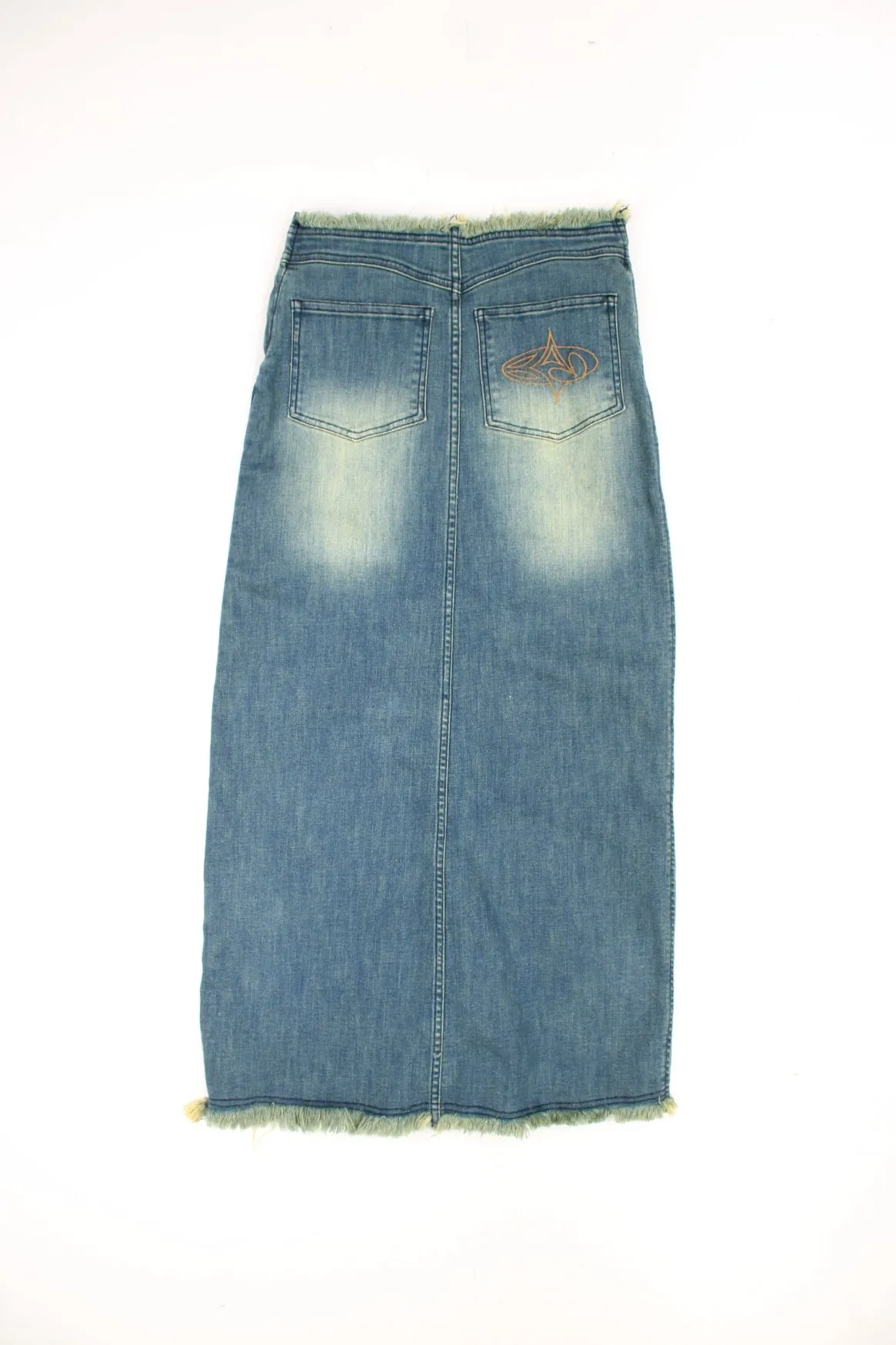 Basic Pleasure Mode Denim Maxi Skirt