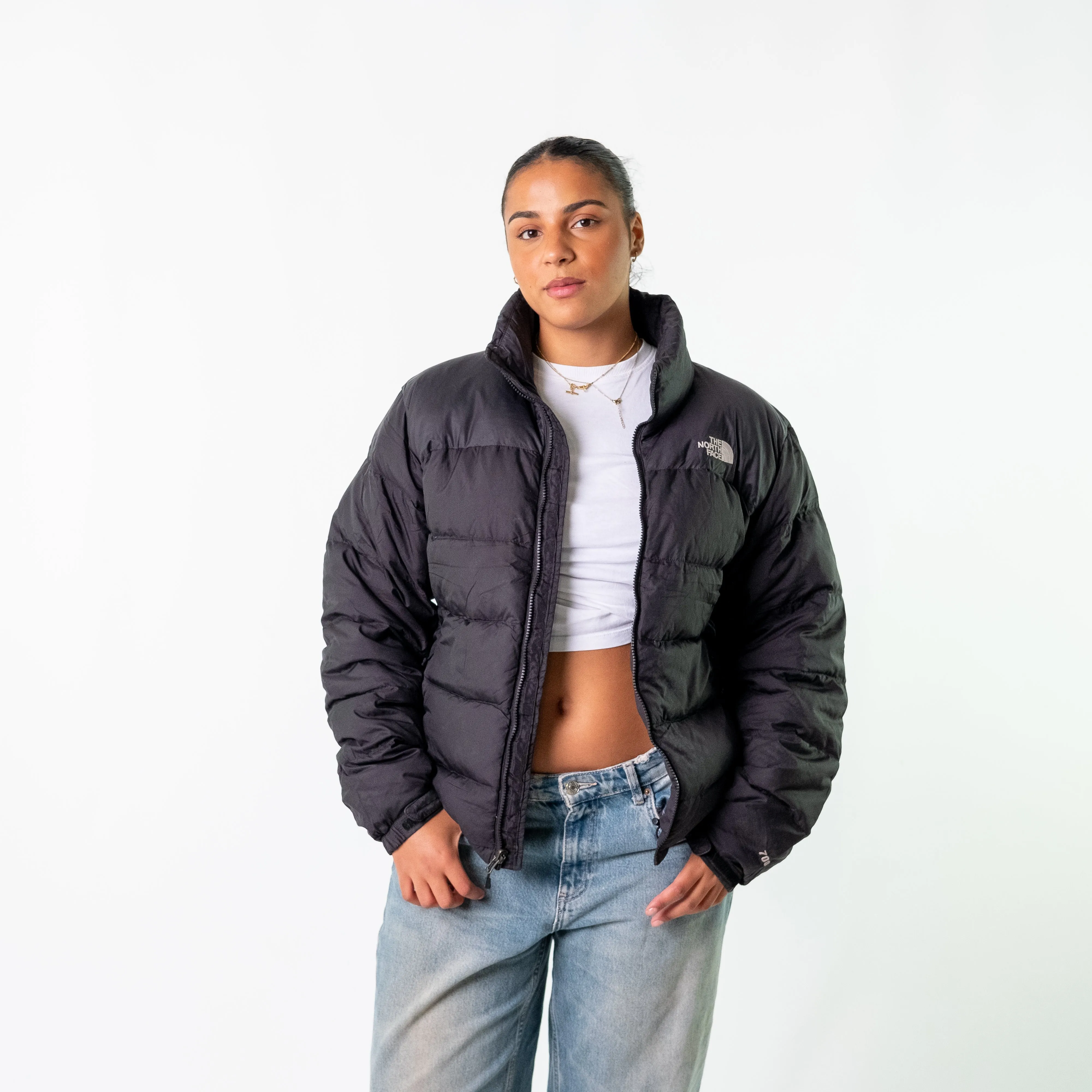 Black 90s The North Face Puffer (M)