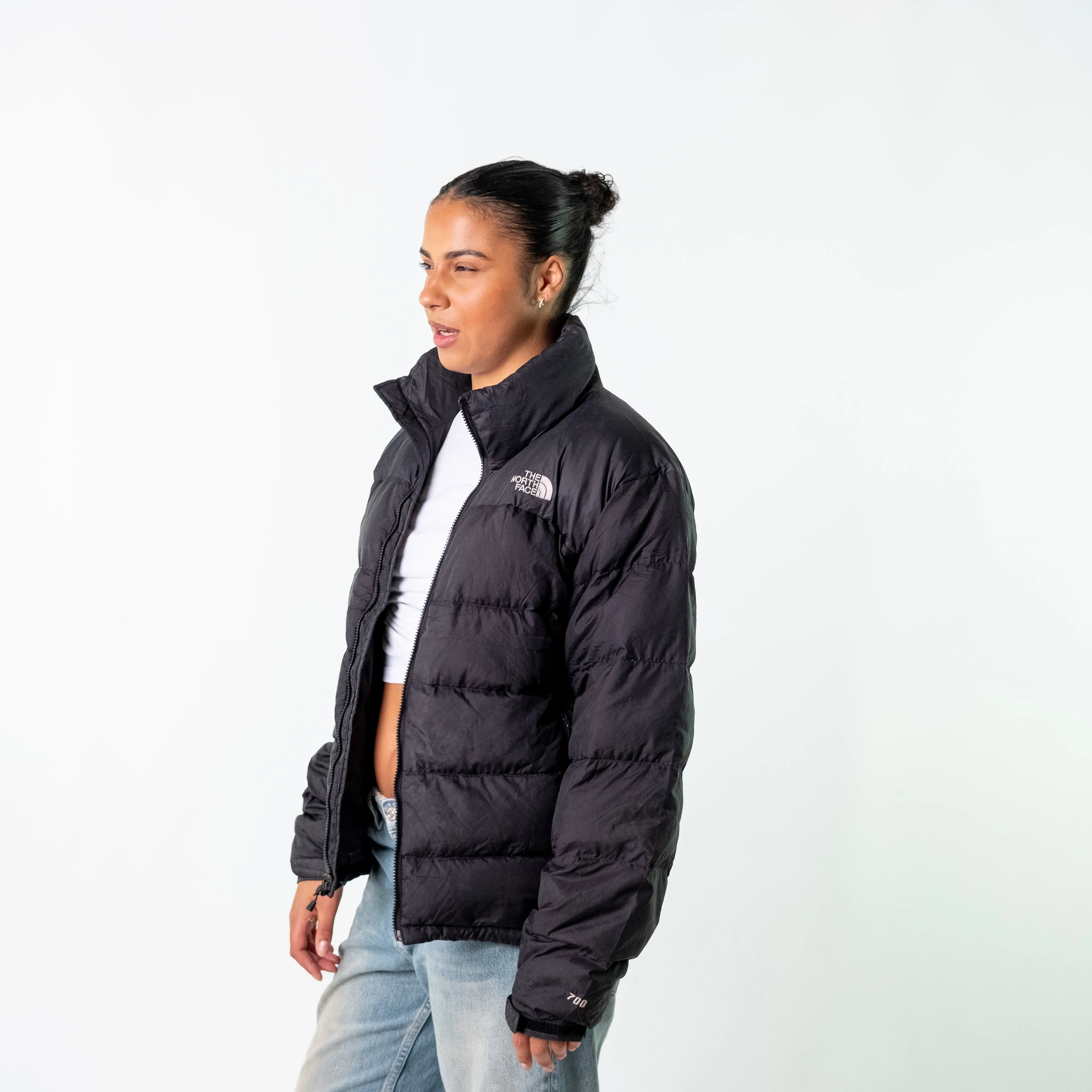 Black 90s The North Face Puffer (M)