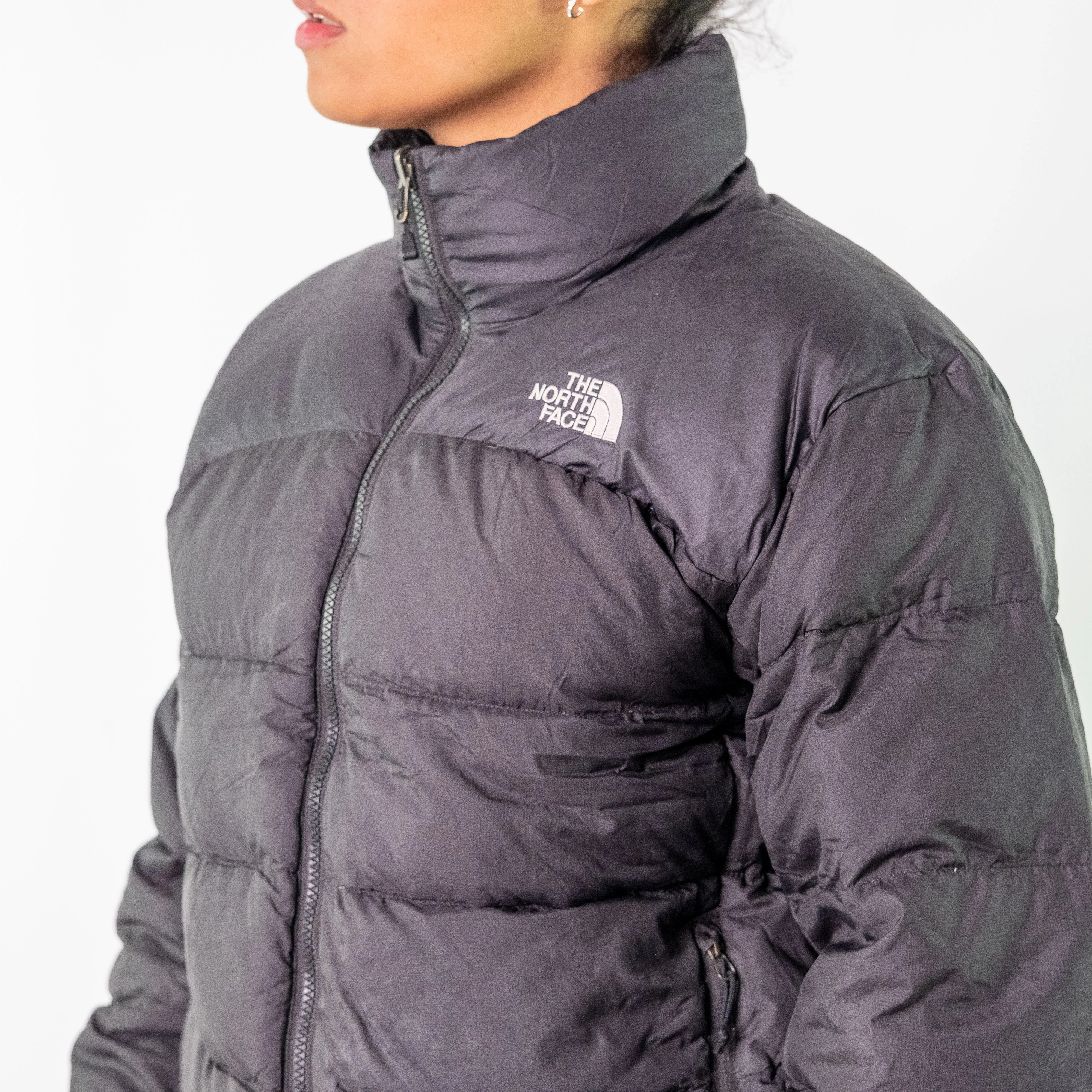 Black 90s The North Face Puffer (M)