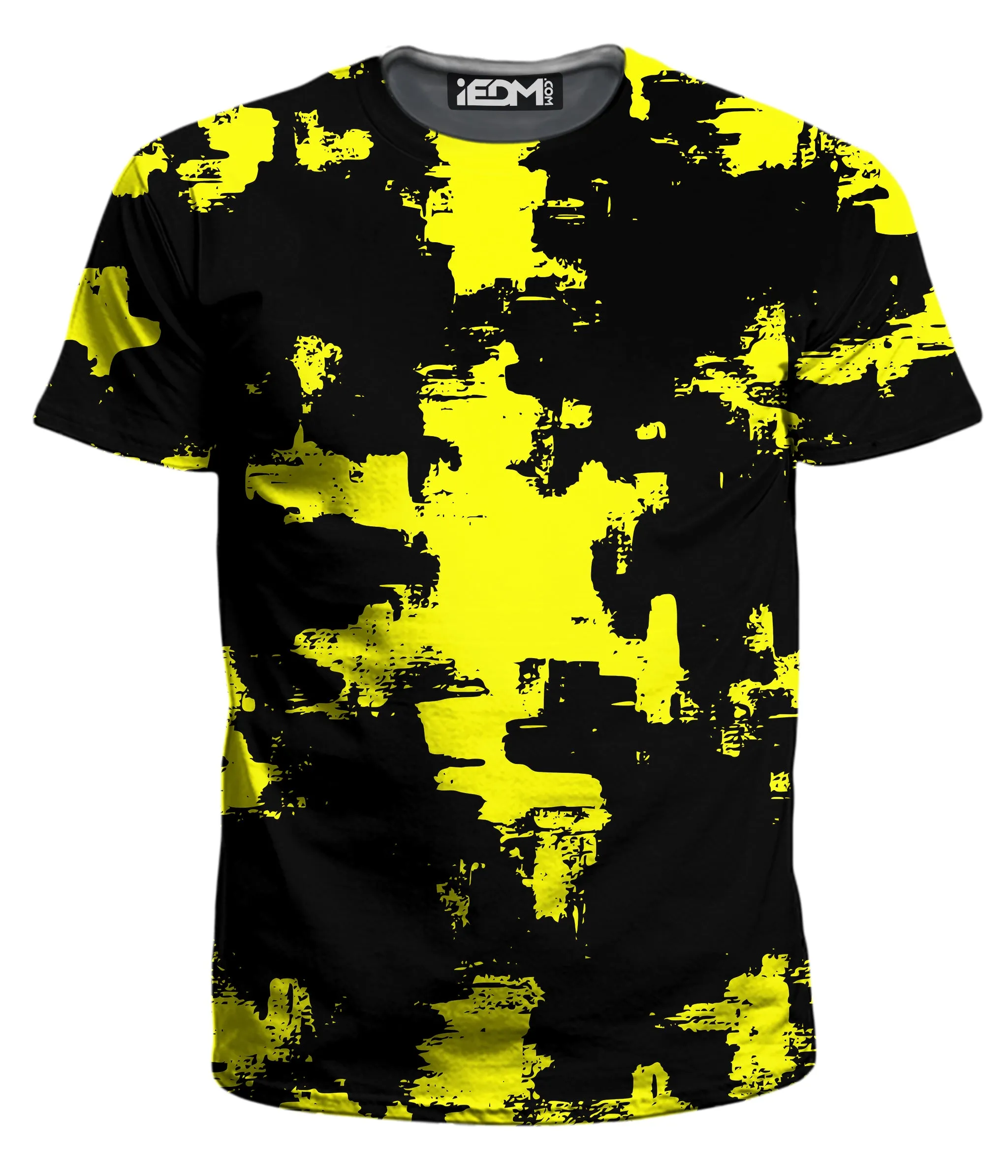 Black and Yellow Abstract T-Shirt and Joggers Combo