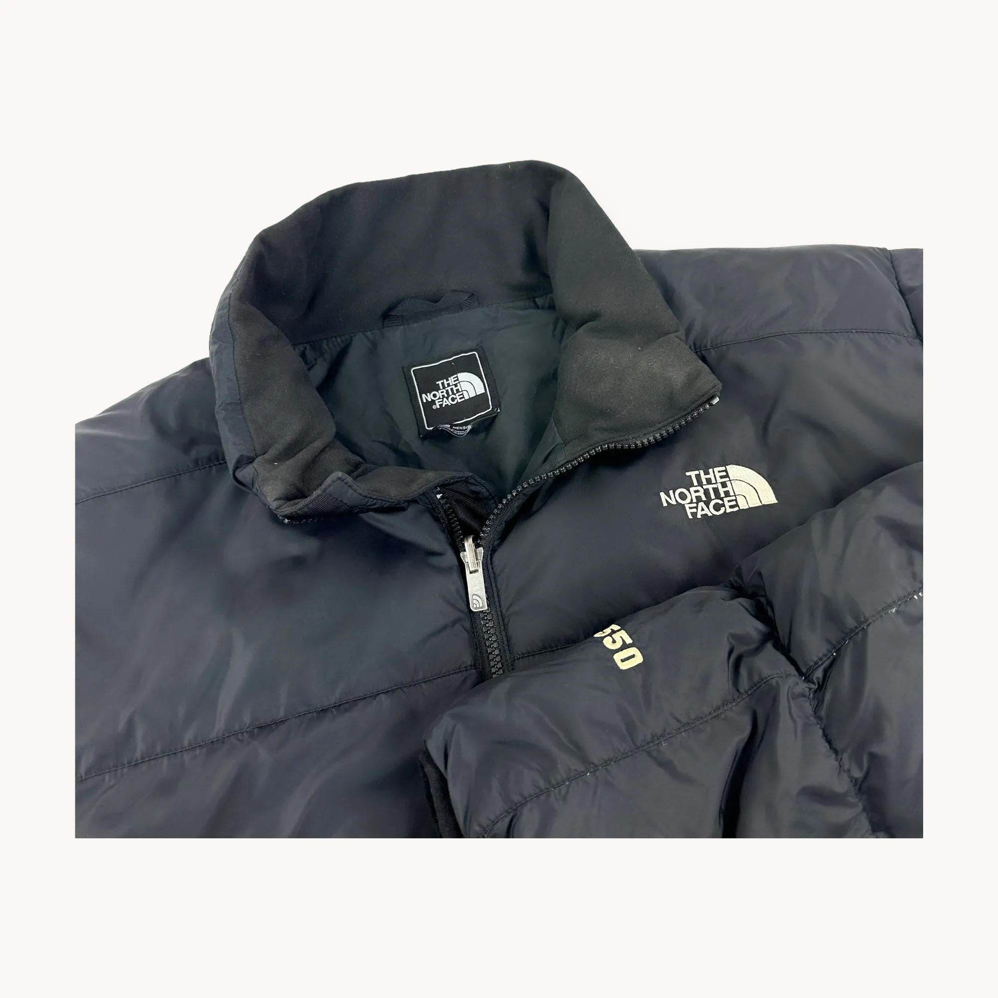 Black The North Face Nuptse 550 Puffer Jacket Coat (XL)