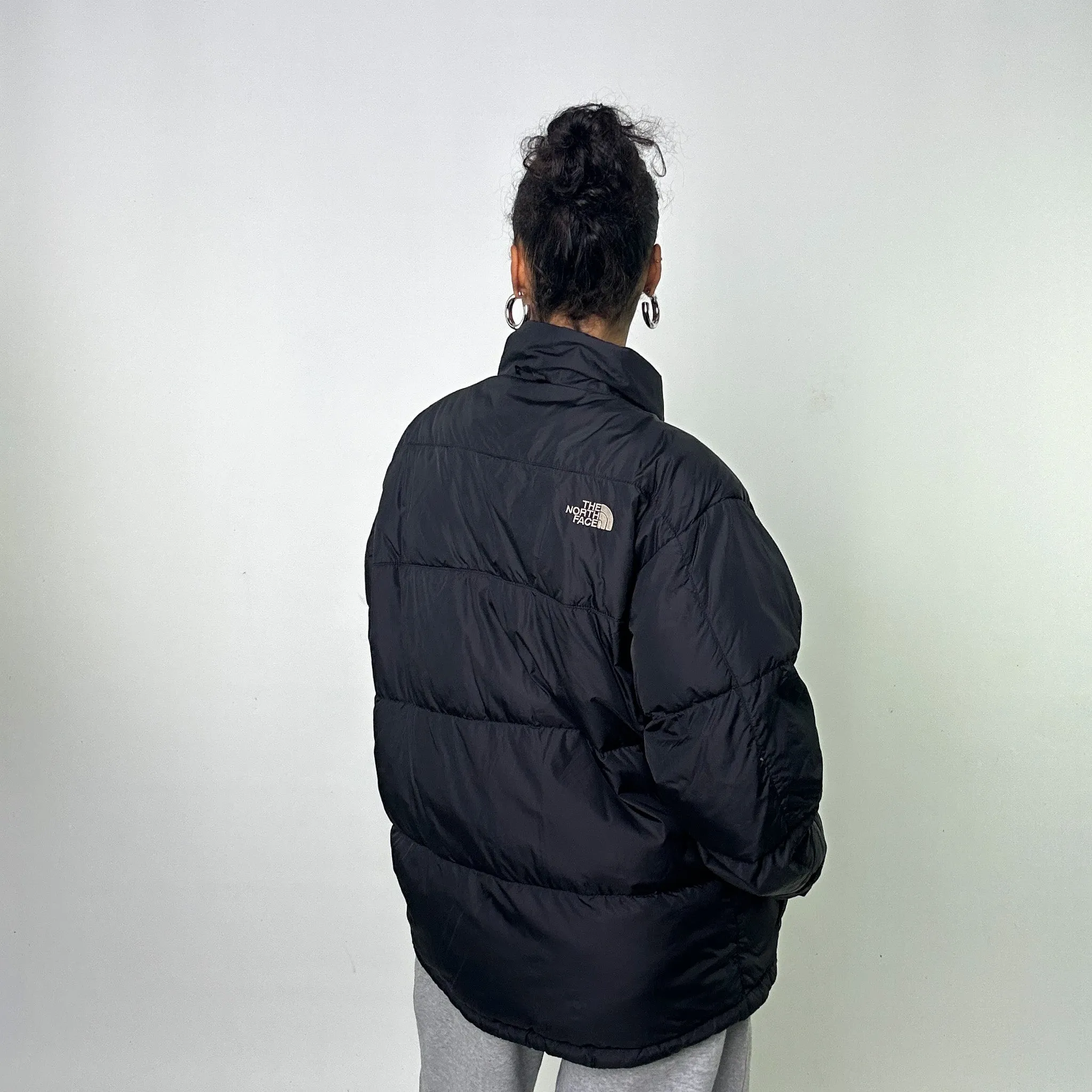 Black The North Face Nuptse 550 Puffer Jacket Coat (XL)