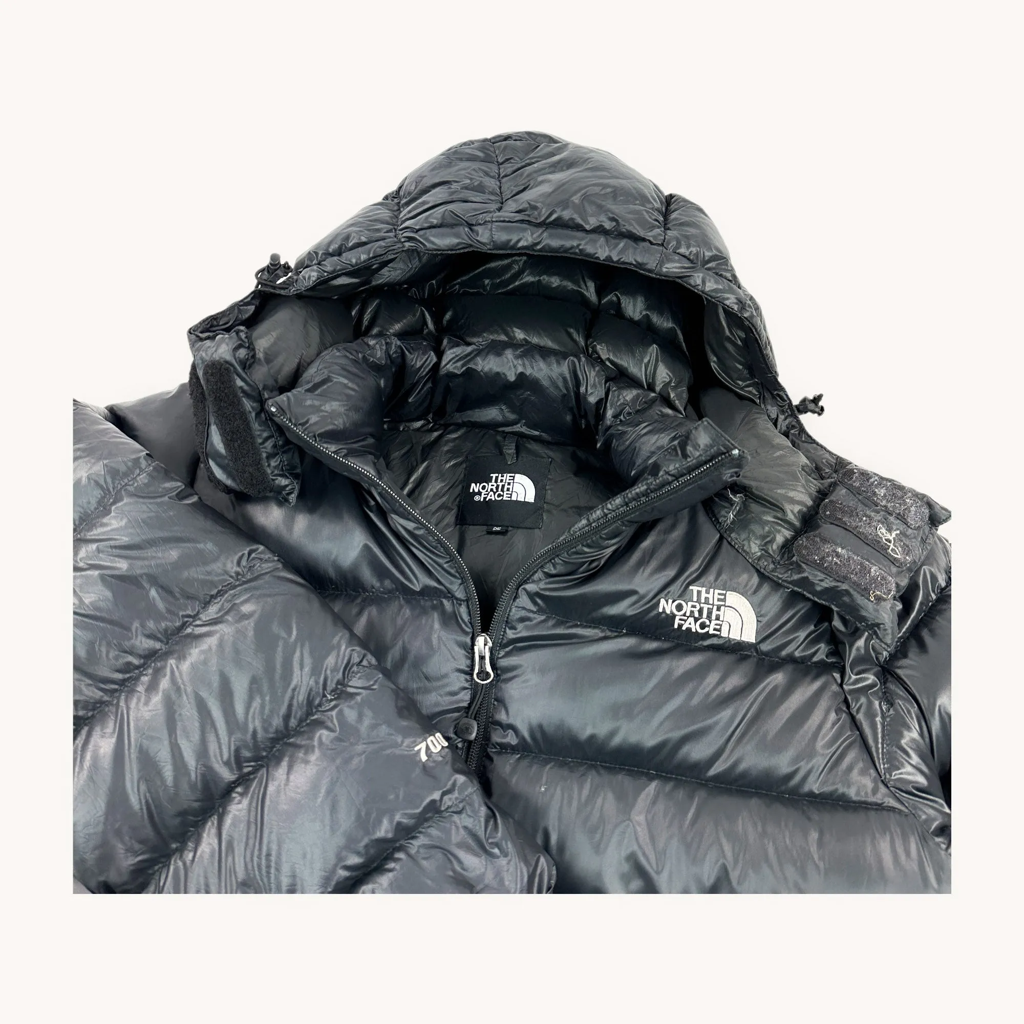 Black The North Face Nuptse 700 Puffer Jacket Coat (M)