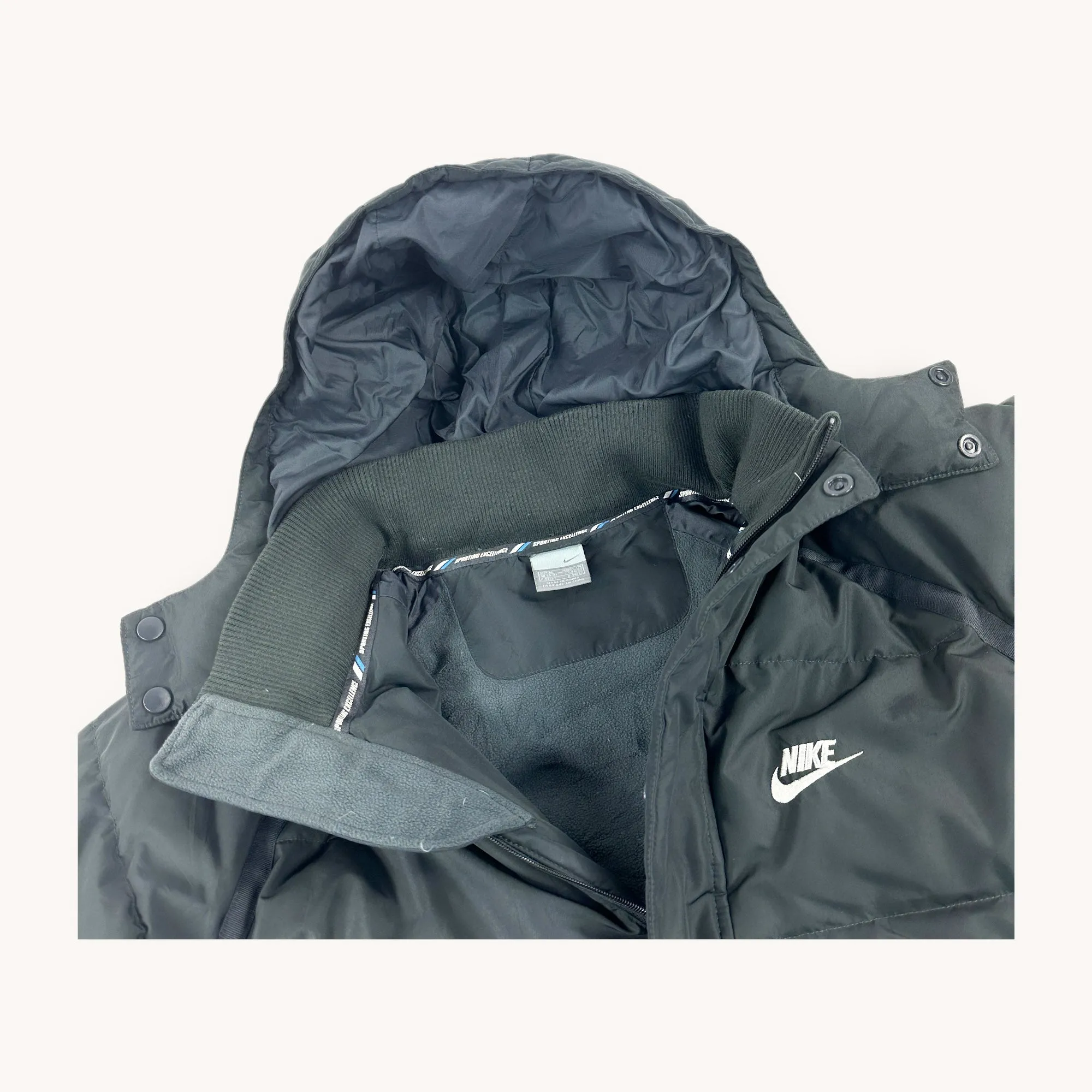 Black y2ks NIKE Puffer Jacket Coat (M)