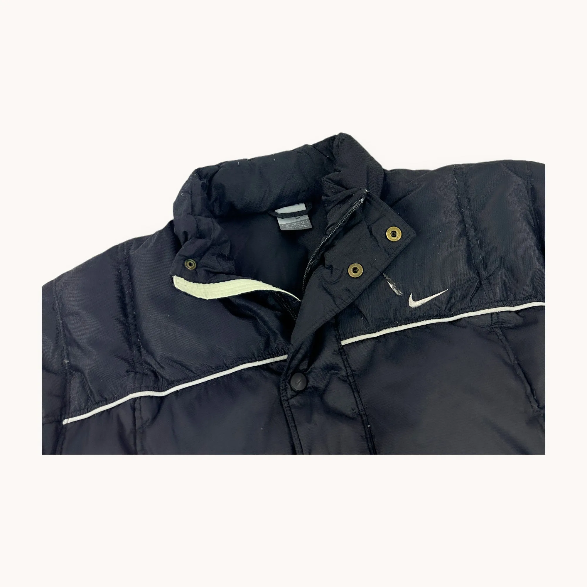 Black y2ks NIKE Puffer Jacket Coat (XL)