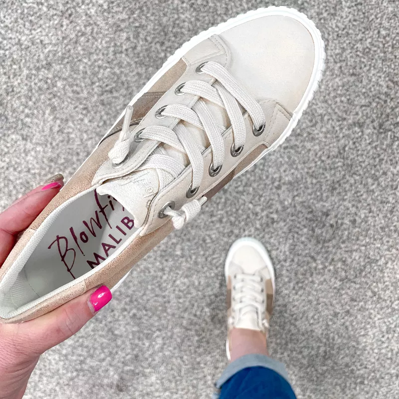 Blowfish Malibu Wave Sand and Rose Gold Sneaker