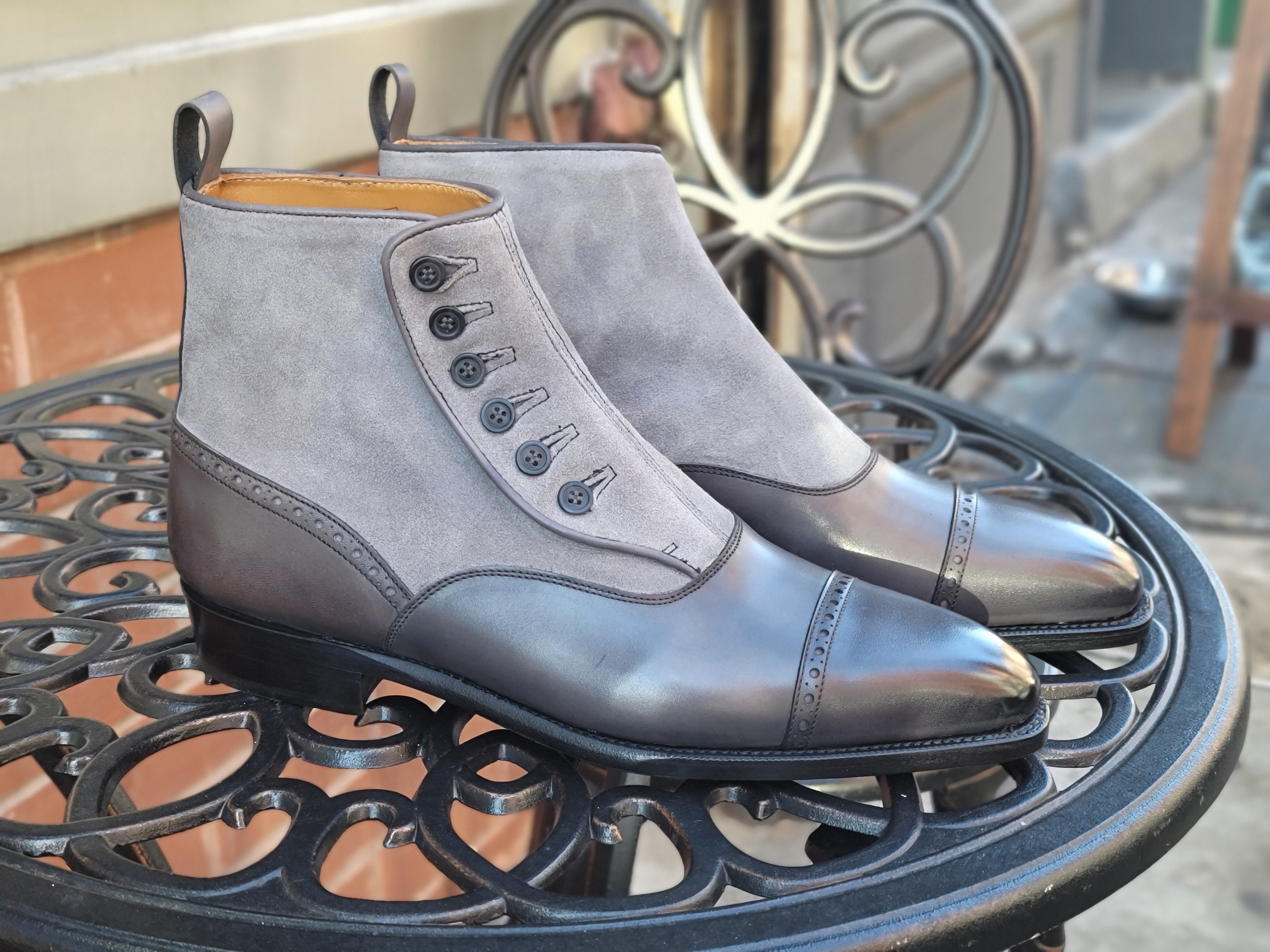 Blue Ridge - MTO - Shaded Grey / Light Grey Suede - LPB Last - Single Leather Sole