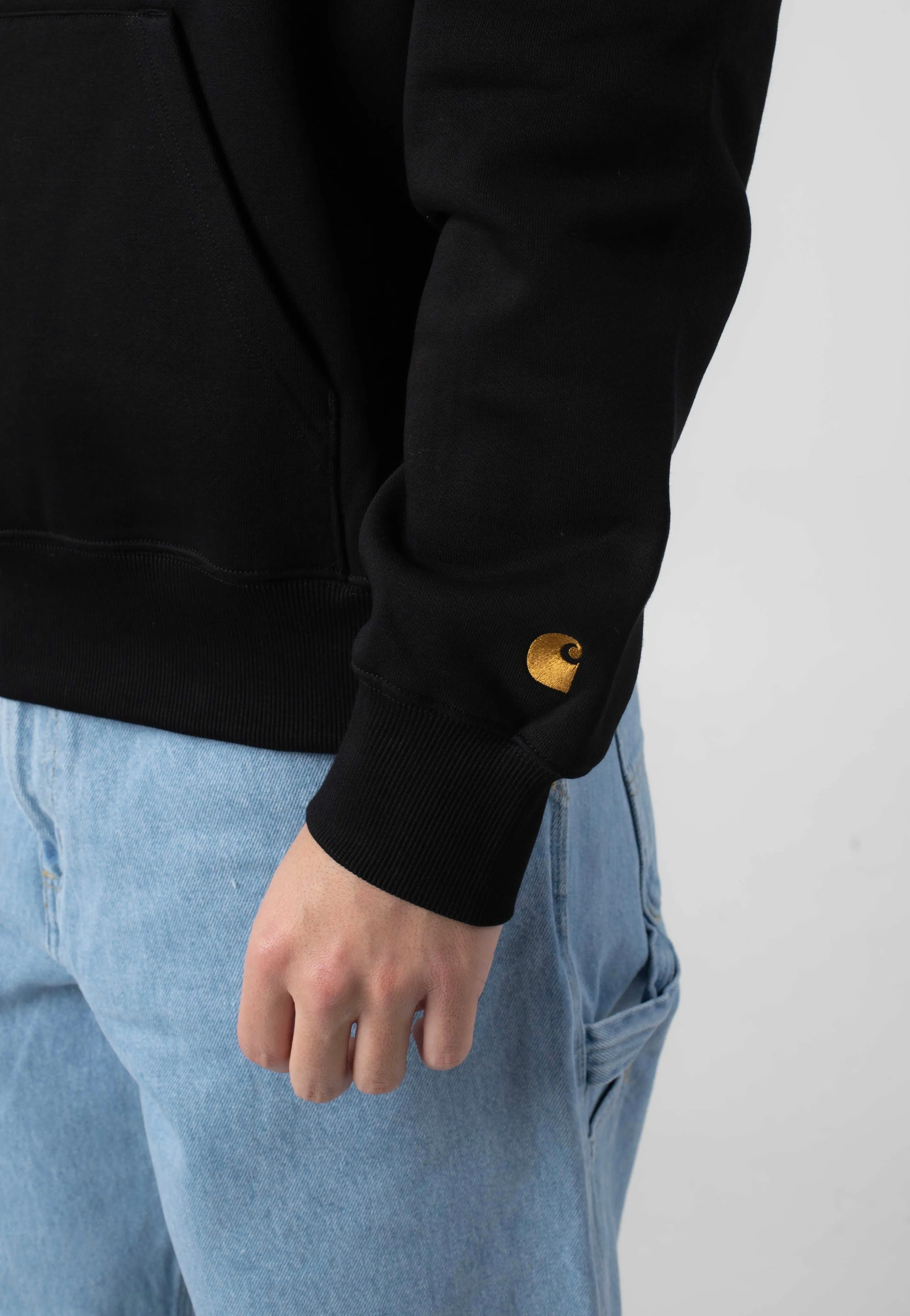 Carhartt WIP - Chase Neck Zip Black/Gold - Sweater