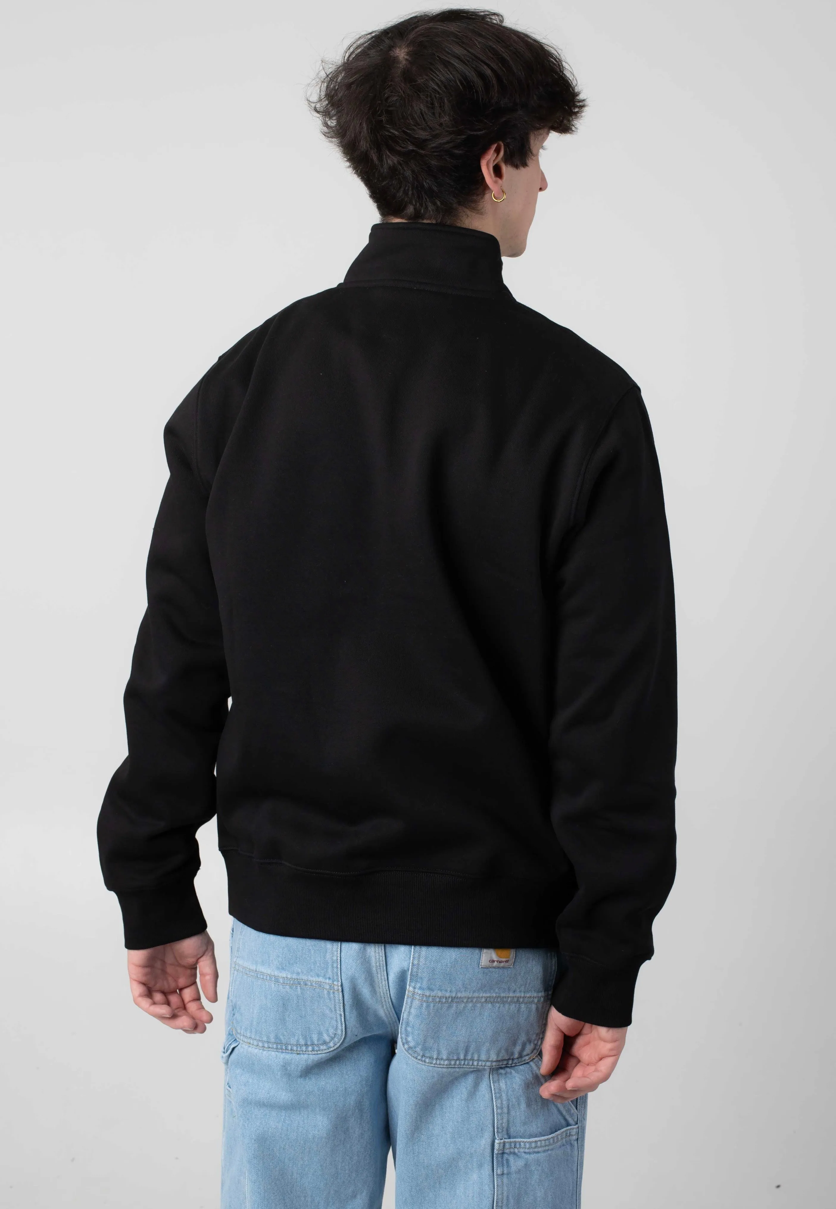 Carhartt WIP - Chase Neck Zip Black/Gold - Sweater