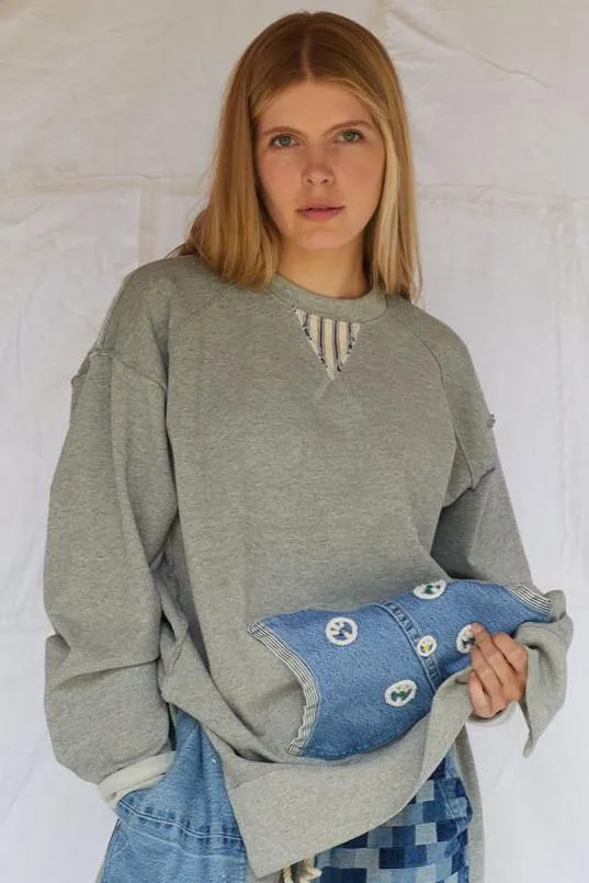 Cayucos Sweater in Grey Stone Wash