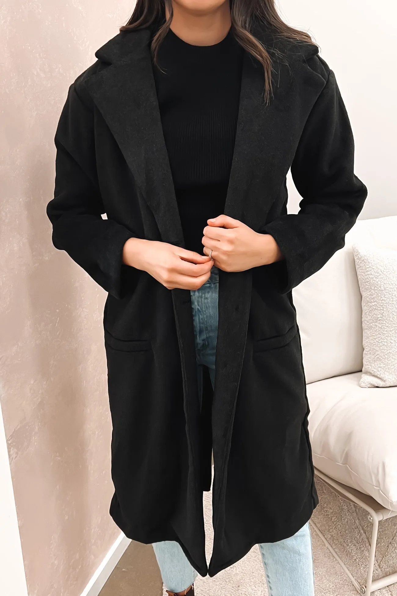 Charm Coat Black