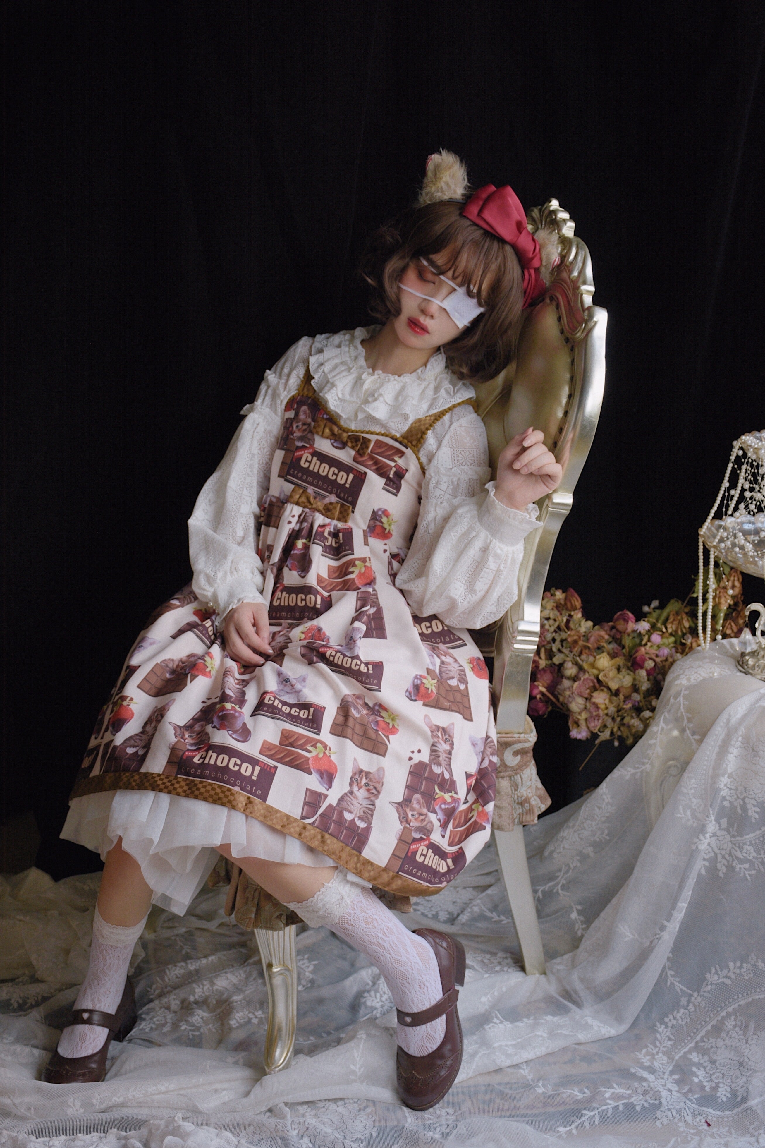 choco Chocolate cat jsk Lolita dress