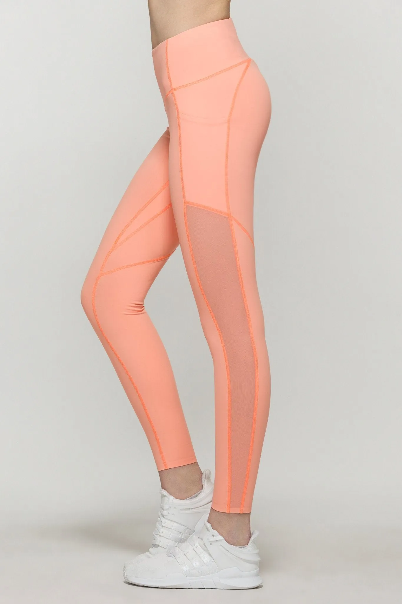 Compress Mesh Cropped Leggings