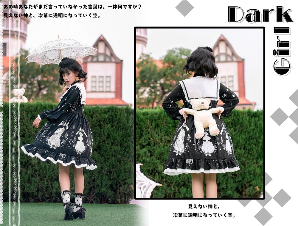 Dark girl plus size Lolita dress more kawaii plus kawaii