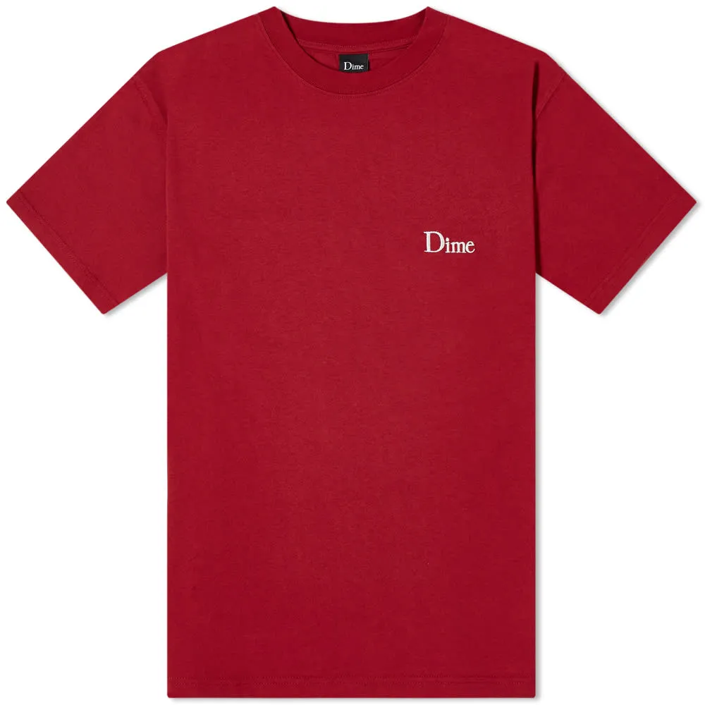 Dime Classic Small Logo T-ShirtRuby