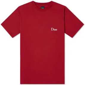 Dime Classic Small Logo T-ShirtRuby