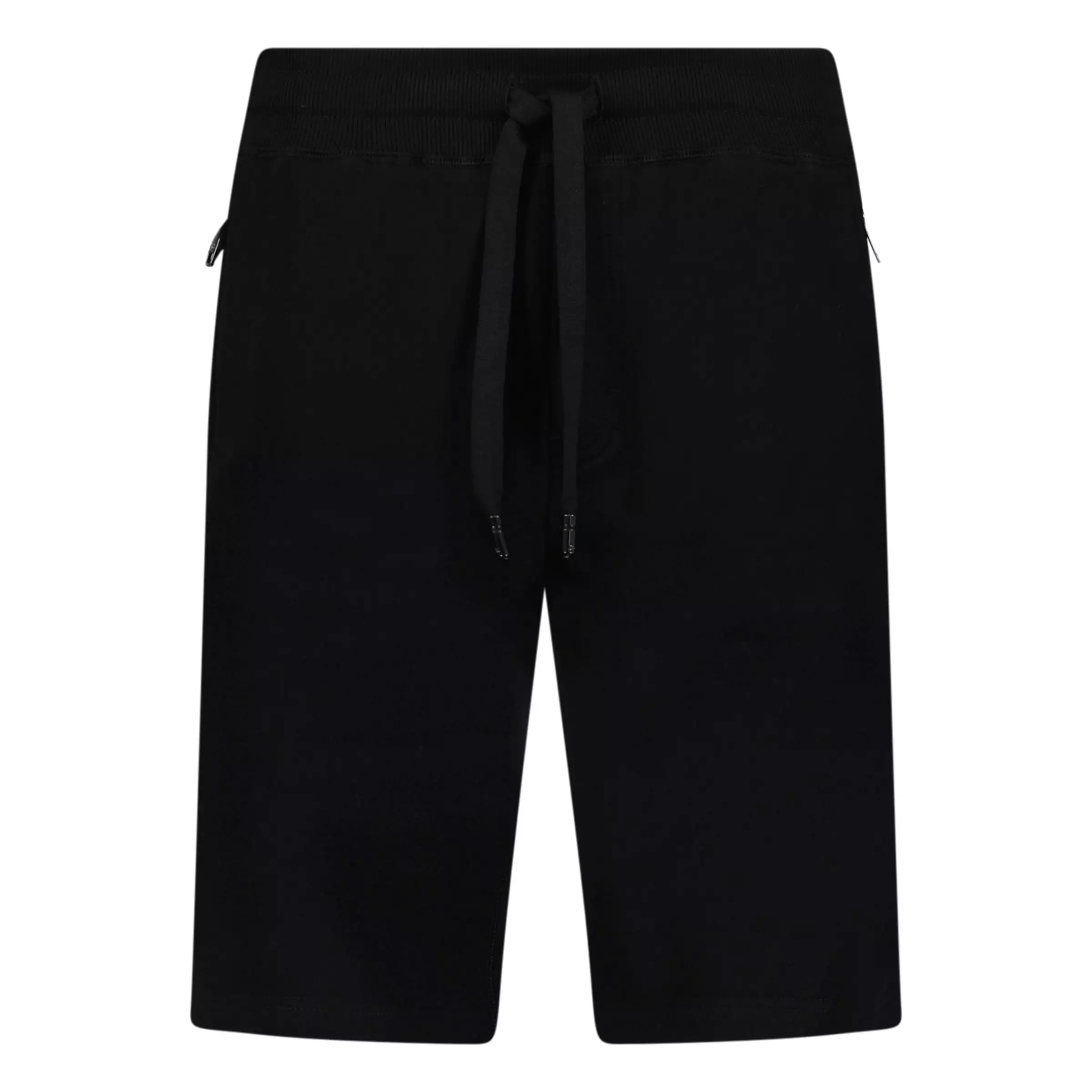 DOLCE & GABANNA RUBBER PLAQUE LOGO SHORTS BLACK