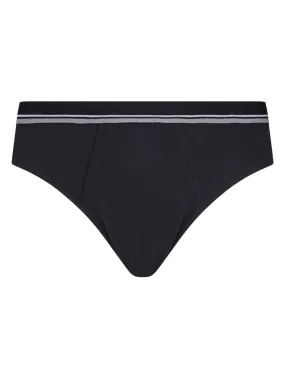 Dynamic - Slip in cotone elasticizzato - Nero Tripack