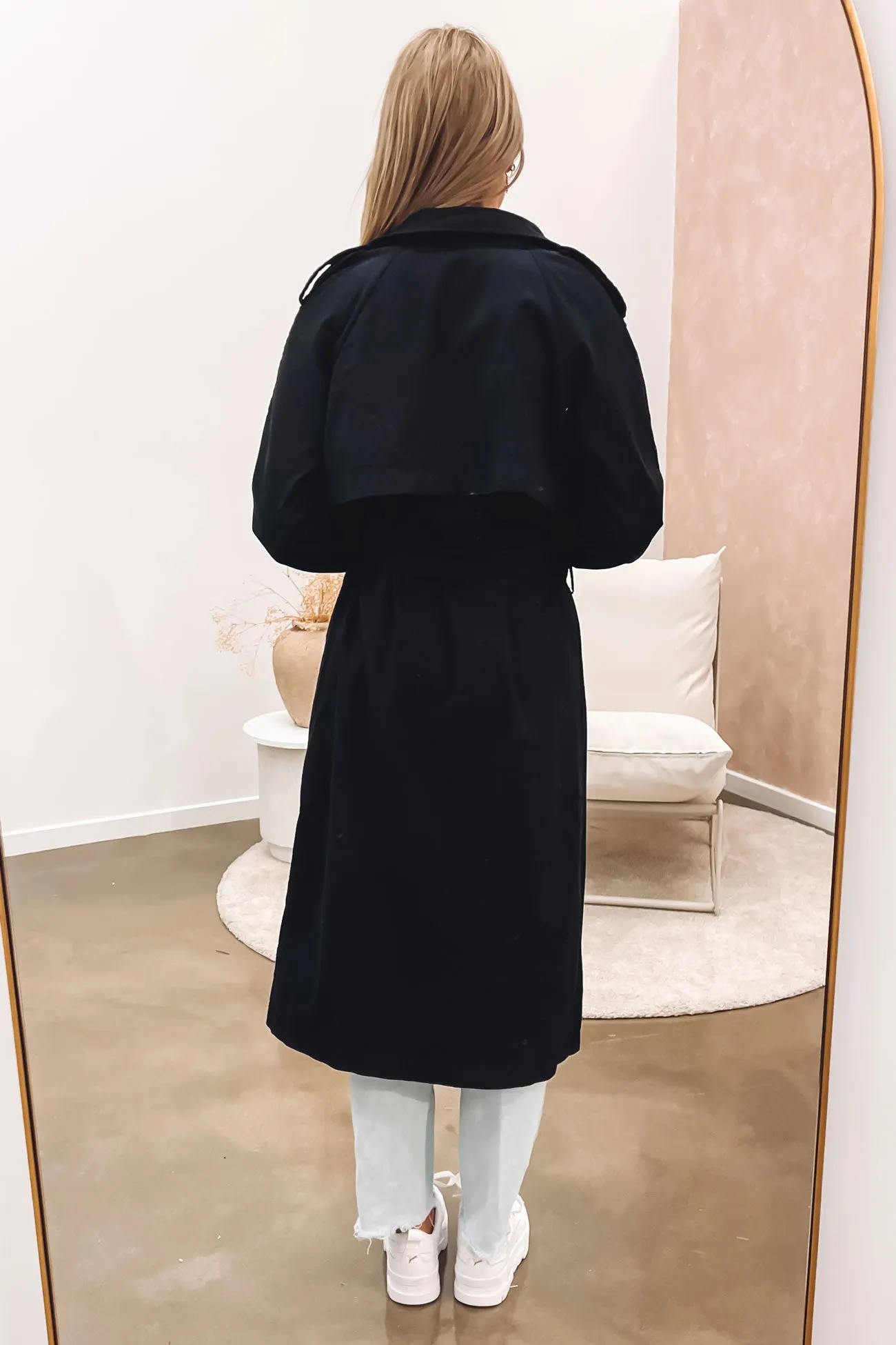 Emerson Trench Coat Black