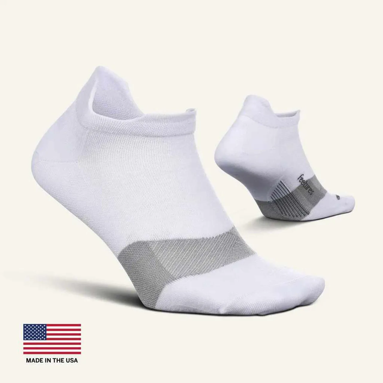 Feetures Merino 10 Max Cushion No Show Tab Socks - 2025