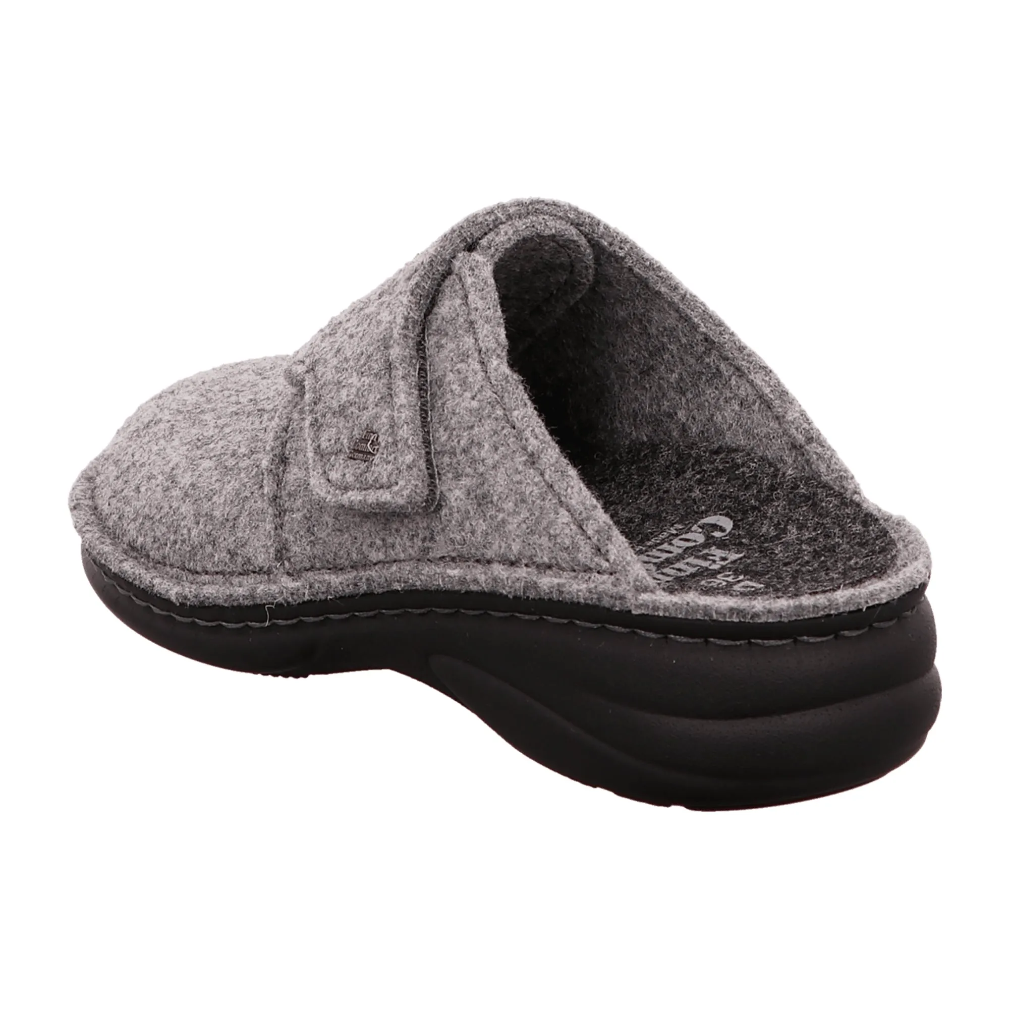 Finn Comfort Goms Women's Slippers in Light Grey - Comfortable Open-Back House Shoes