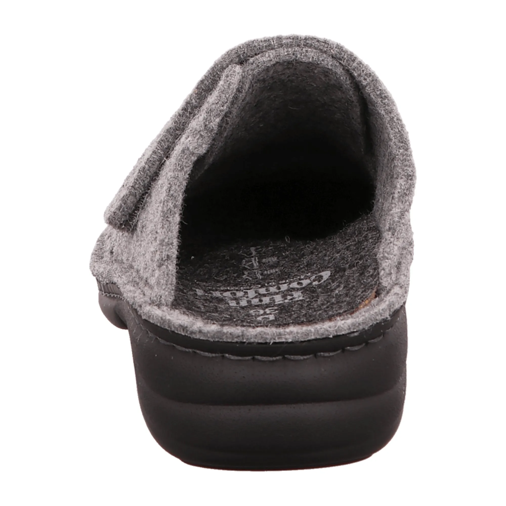 Finn Comfort Goms Women's Slippers in Light Grey - Comfortable Open-Back House Shoes