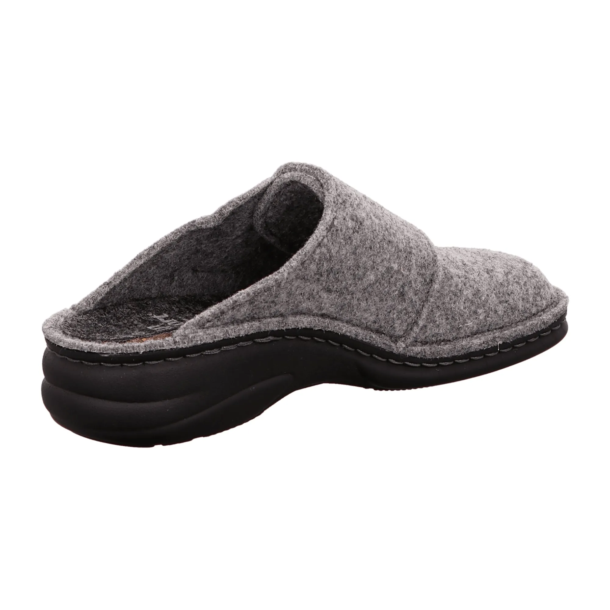 Finn Comfort Goms Women's Slippers in Light Grey - Comfortable Open-Back House Shoes